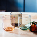 coloured water glasses retro water juice glass cup
